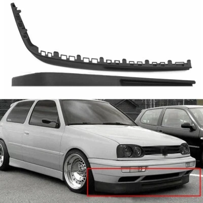 $49.99 • Buy Front Bumper Lip Splitters Lower Chin Spoiler For VW Golf MK3 VR6 Euro 1993-1999