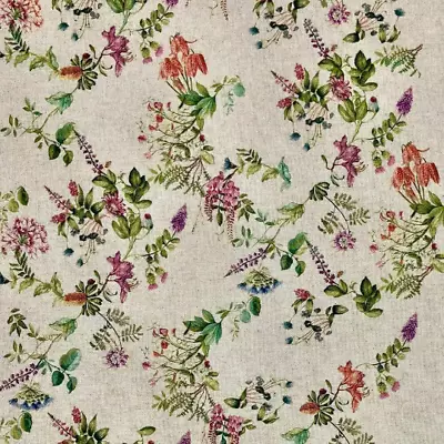 Botanical Garden Floral Tablecloth Linen Look Various Size • £41