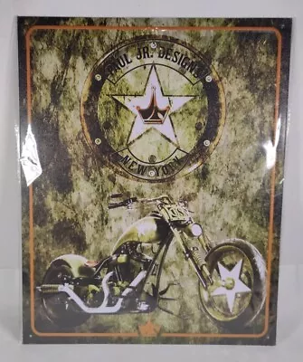 2013 Wounded Warriors Motorcycle Paul Jr Designs Metal Sign 15 X12  New Sealed • $10