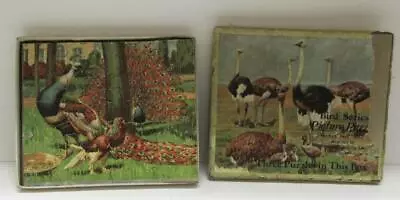 Vintage Boxed 3 Jig Saw Cardboard Puzzles Bird Series Madmar Quality Co • $9.99