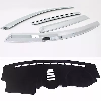 Chrome Weather Shields 4p With Dash Mat For 2006 - 2016 Holden Captiva 5 • $143