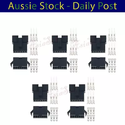 2.54mm Connector 6 Pin Cable Plug Male Female (5 Pairs) • $6.38