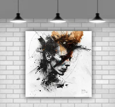 David Bowie Canvas Wall Art Print Framed Ready To Hang Wall Décor Modern Art • £20.23