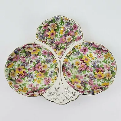 £29 • Buy Kent Du Barry Fenton Chintz Divided Relish Condiment Dish
