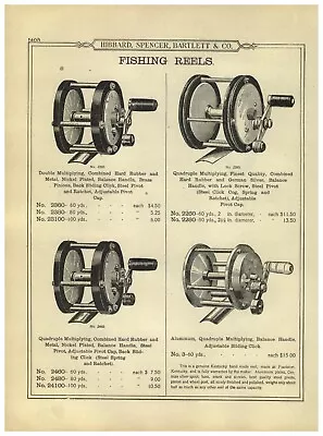 $29.99 • Buy 1899 PAPER AD Julius Vom Hofe Fishing Reel Kentucky Hand Made Gogebic
