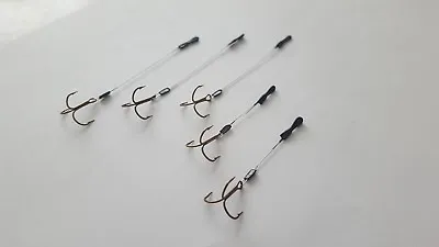 Stinger Trailer Hooks Qty 10 Size 6 Mustad Treble 3 Inch • $14.99