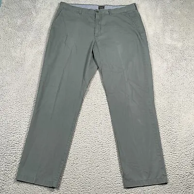 J.Crew Urban Slim Men's Pants Lightweight Straight Leg Cotton Chino Gray 36x32 • $18