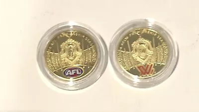 In Hand🔥2024 AFL AFLW $1 Coloured Proof 2 Coin Set • $125