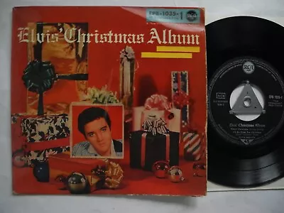 ELVIS PRESLEY Christmas Album Part 1 EP 45 7  Germany EPB 1035-1 S5 VG • $33.77