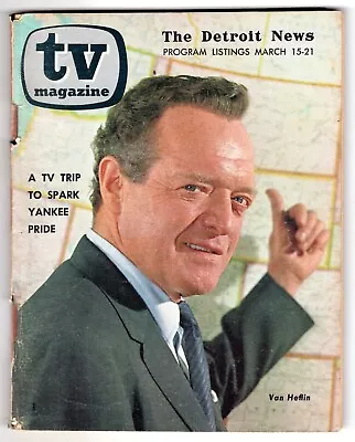 VAN HEFLIN Mar 15-21 1964 Claudia Cardinale LOCAL Regional TV GUIDE Detroit News • $9.95