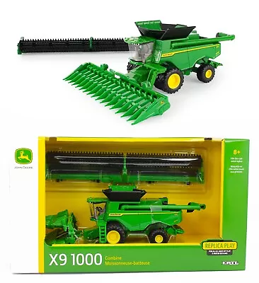 $34.99 • Buy 2021 ERTL 1:64 John Deere X9 1000 COMBINE W/CORN & DRAPER HEADS *REPLICA* NIB!