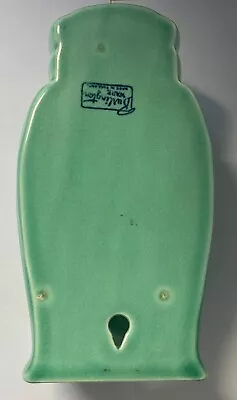 £10 • Buy Art Deco Burlington Ware, Unusual Green Pocket Wall Vase, Good Condition