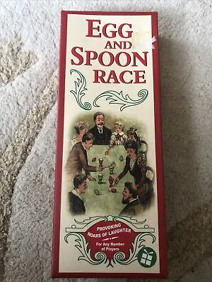 Retro Egg And Spoon Race Game Wooden Set 4 Players • £6