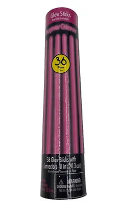 Super Glow 36 8” Glow Sticks Bracelets Pink - Brand New Sealed  Party Gender • $4.99