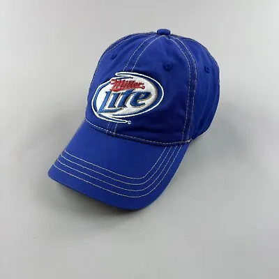 Hat Cap Men Miller Lite Hook Loop Beer Alcohol Booze Logo Advertising Streetwear • $18.85