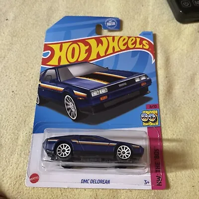 Hot Wheels Hw The '80's Series  Dmc Delorean In Blue #8/10 Or #101/250 • $3