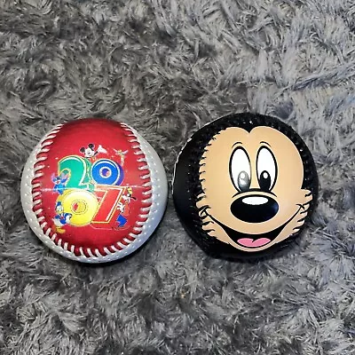  2 Walt Disney World Mickey Mouse Baseball Ball 2007 And Mickey Mouse Baseball • £15