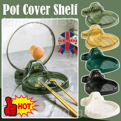 £6.90 • Buy Storage Soup Spoon Kitchen Accessories Pot Lid Holder Spatula Rack Spoon Rest UK