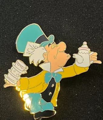 Disney Pin Auctions (P.I.N.S.) Mad Hatter Sipping Tea Alice Wonderland LE 250 • $49.99