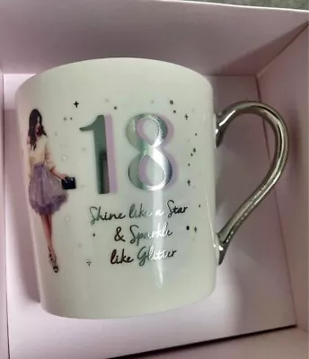 Celebration 18th Birthday Gift Mug In Giftbox. • £3