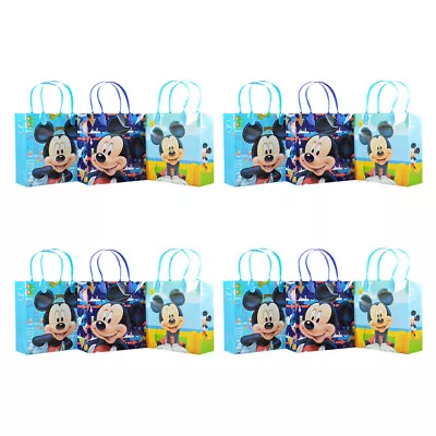 Disney Mickey Mouse Party Favor Goodie Bags Medium 12 Pcs | Mickey Gift Bags • $19.99