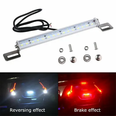 LED Strip License Plate Backup Reverse Rear Light Bar Red + White For Car Truck • $12.16