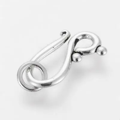 Tibetan Silver Clasp Hook And Eye Ring Vintage Style Toggle S Shape 10 Sets • £2.50