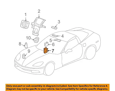 Chevrolet GM OEM 05-13 Corvette Alarm System-Lock Module Bracket 10348834 • $23.62