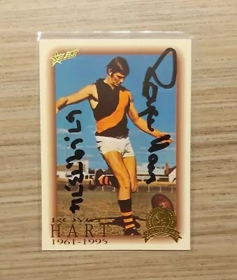 $60 • Buy Richmond Tigers - Royce Hart Hand Signed Card 1996 Hall Of Fame Card