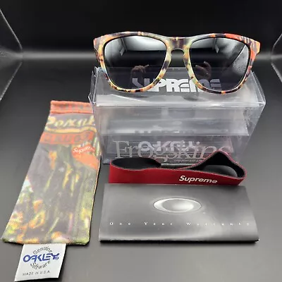 Oakley Supreme Frogskin White City W/ Black Iridium Lenses • $1425