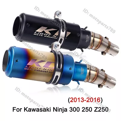 For Kawasaki Ninja 300 250 Z250 Modified Exhaust System Muffler Escape Link Pipe • $87