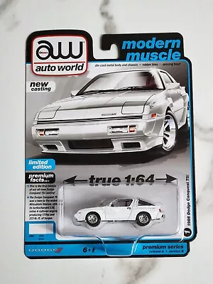 Auto World White 1986 Dodge Conquest TSI 2.6L Collectible 1:64 Limited Edition • $17.99