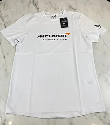 McLaren Castore Formula One F1 Team Lifestyle Tee T-Shirt Adults White • £23.95