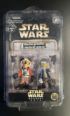 Star Wars Weekends 2014 Action Figures Disney Mickey Luke Donald Duck Han Solo • $75