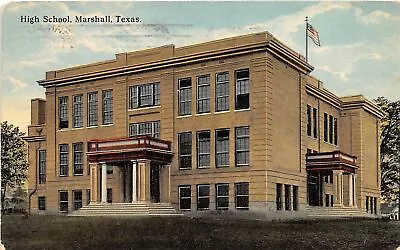 J49/ Marshall Texas Postcard C1910 High School Building  263 • $9.20
