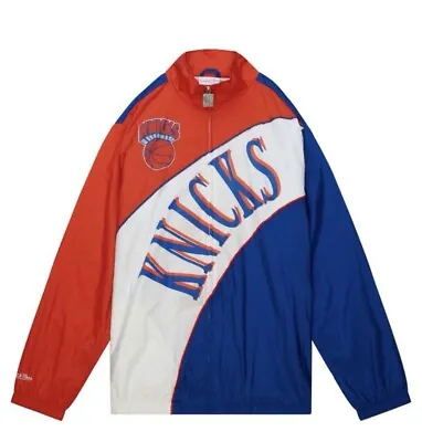 Mitchell & Ness New York Knicks Arched Retro Lined Windbreaker - Size Large - L • $79