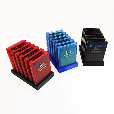 Sony PlayStation Memory Card Holder Display Storage Mancave Accessory PS1 & PS2 • $8.99