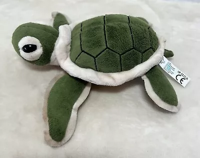 The Petting Zoo Turtle Plush Stuffed Animal EUC Green Ivory Small Realistic • $7.99