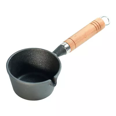  Mini Hot Oil Pan Cast Iron Basting Pot Small Pans With Lid Cooking • $39.75