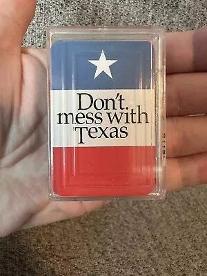 Don’t Mess With Texas Deck Of Miniature Mini Playing Cards Travel Souvenir • $5.06