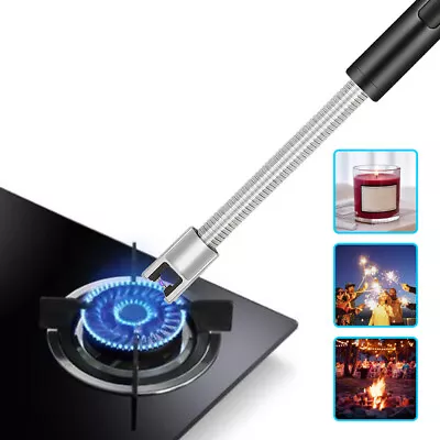Candle Lighter Electric Arc Lighter USB Rechargeable Wand Flexible For Cooking • £4.99