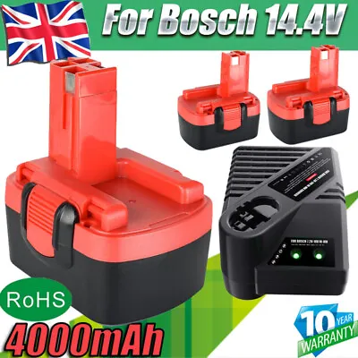 £74.99 • Buy 4.0AH 14.4V Ni-MH Battery For Bosch BAT040 BAT038 2607335276 2607335533 PSR1440