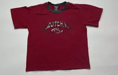 Vintage Y2k Gotcha Skater Brand Print Graphic Shirt Size Medium Surf Dragon • $27.99