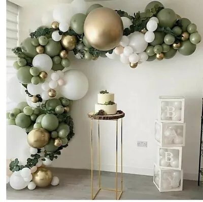 Sage Green Balloon Garland Arch Kit Birthday Baby Shower Balloons Party Decor • $39.99