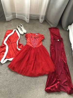 Little Red Riding Fancy Dress Costume Matalan Shoes Book Day 11-12 Years (150) • £5