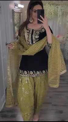 Pakistani Indian Party Wedding Suit Heavy Kameez Salwar Bridal Wedding Dress Eid • $72.51