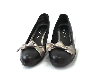 £12.99 • Buy Womens Ladies Jana Low Chunky Block Heels Round Toe Court Office Work Shoes Uk6g