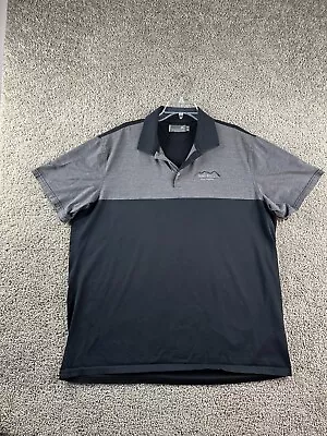 Mizuno Pro Polo Shirt Mens XXl 2XL Black Gray Simi Hills Golf Course Golfing • $12.59