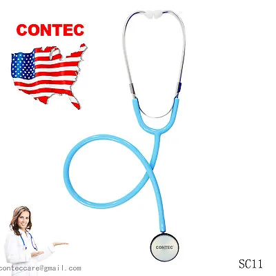$6.99 • Buy USA FDA Hospital Single Head Doctor Blue Yellow Medical Light Weight Stethoscope