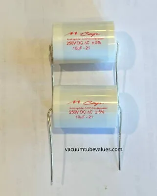 TWO 2X Mundorf MCap 250 VDC CLASSIC Cap Capacitor 10uf 10 Uf  • $20.95